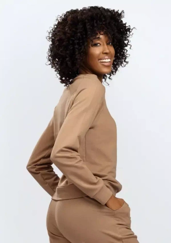 Bluza dresowa Wenezja Dkaren - brązowy