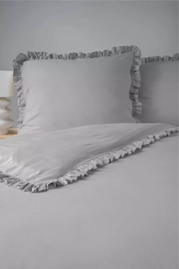 Pościel bawełniana Pure 23 jednobarwna Detexpol szary jasny