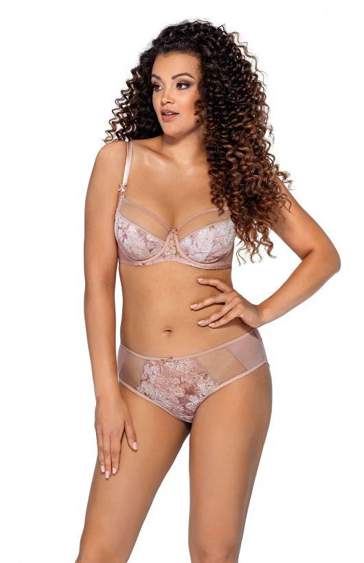 Półusztywniany Biustonosz Maxi 1981 Ava - powdery pink