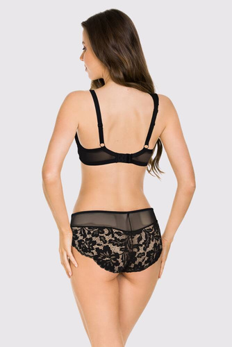 Biustonosz miękki soft 19150 Jasmin Plunge Mediolano czarny