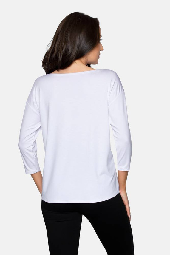 Bluzka rękaw 3/4 Camille Babell - biała