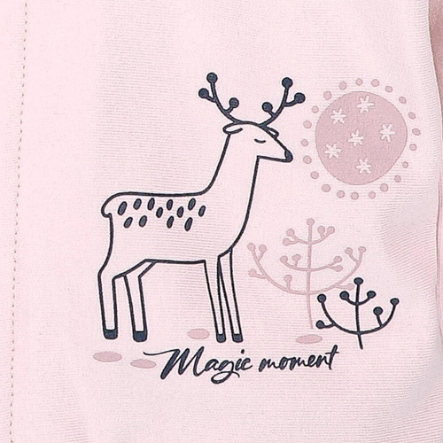 Bluza dresowa z bawełny organicznej Jelonki Nini różowy 