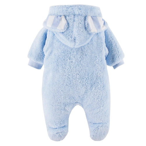 Pajac z kapturem kombinezon Mellow Eevi -błękitny
