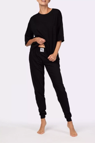 Piżama damska Homie shortsleeve Mona black