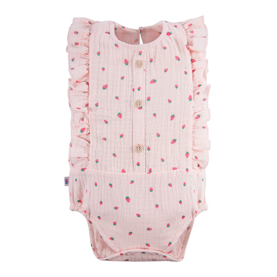 Body muślinowe Strawberry & Love Eevi- różowy