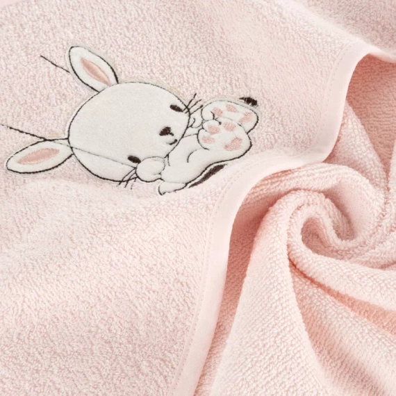 Niemowlęce okrycie kąpielowe Baby 64 Królik Eurofirany różowy