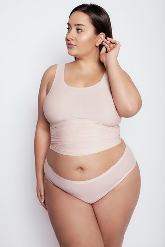 Figi Damskie Plus Size Flexi-One Julimex beżowy