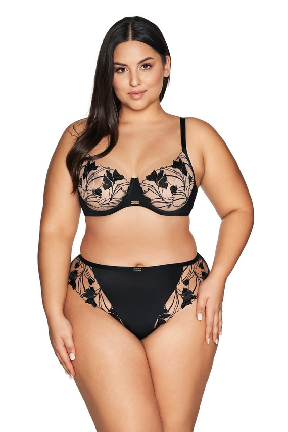 2117/B Figi damskie brazyliany Ava - czarne