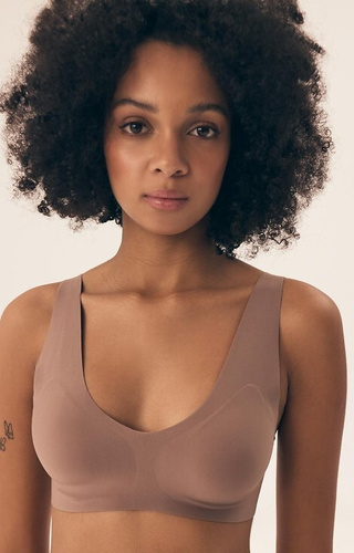 Biustonosz usztywniany bezszwowy 42850 Bake- beżowy