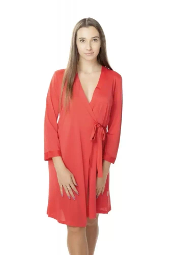 Szlafrok peniuar 84017 Sara Visti fuksja