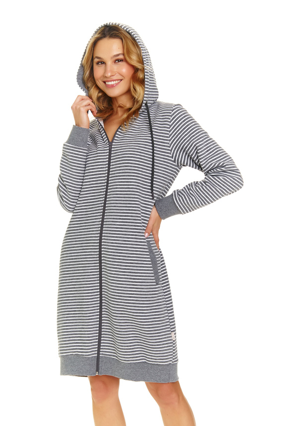 SMZ.5246 Szlafrok damski Doctor Nap - dark grey