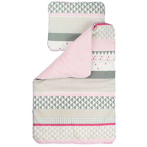 Komplet do wózka Trójkąty Martex szary