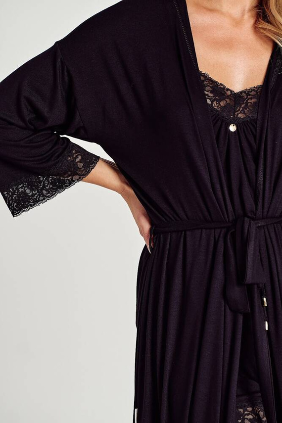 Szlafrok damski 3099 Mercy Taro - czarny