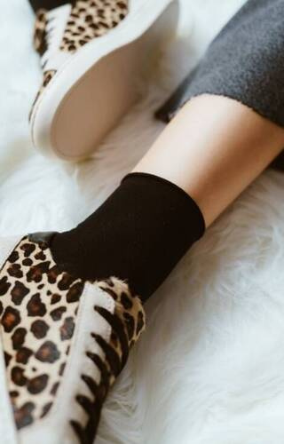 art.125 Bamboo Skarpety damskie Steven - 001 czarne