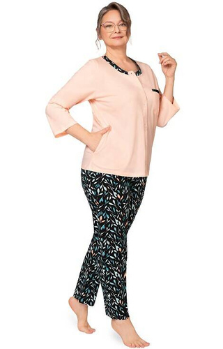 Piżama damska 262 Olga II Martel - pomarańczowa