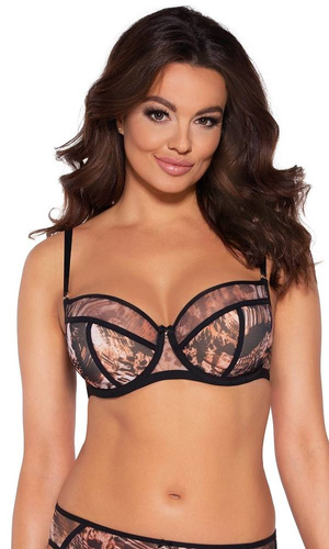 Półusztywniany Biustonosz 2029  Ava - czarny