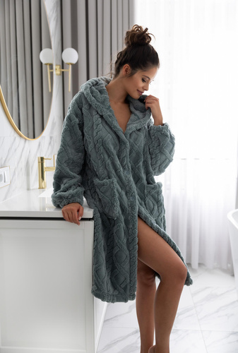 Szlafrok damski Grethen Sensis - khaki