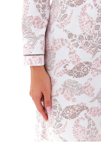 Koszula nocna 425  Cana - biały różowy
