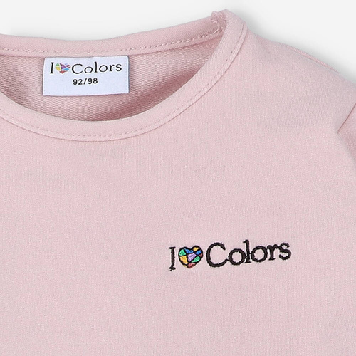 Bluza dresowa I love Colors - różowy