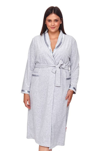 SWO.1078 Szlafrok damski Doctor Nap - grey melange