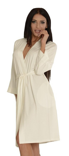 544 Visa Dresówka Szlafrok De Lafense - ecru