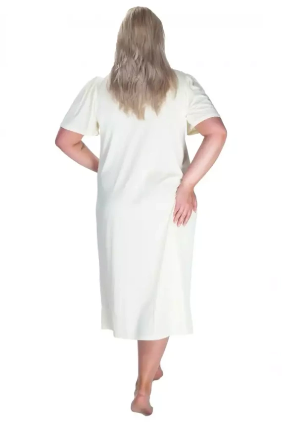 Koszula nocna damska 86584 Diana Summer Mewa kremowy