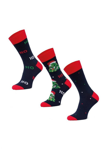 A62 Skarpety Premium A'3 Cornette - granatowy