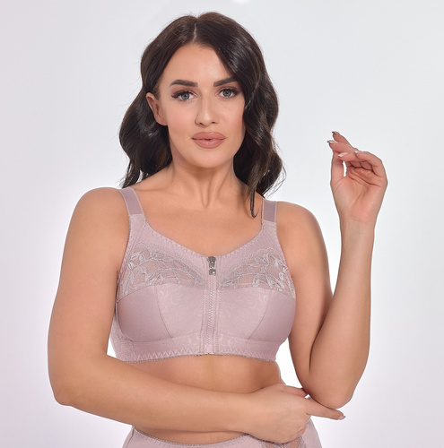 Biustonosz Miękki bez fiszbin 586 Zuza Viki - różowy