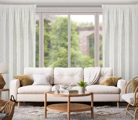 Zasłona na taśmie Rosi Eurofirany beżowy