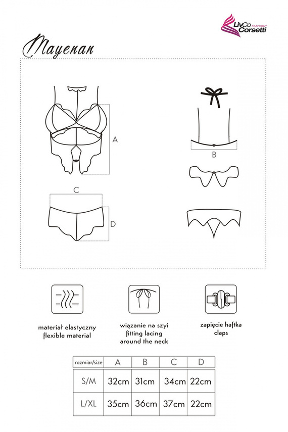 Komplet bielizny Mayenan LC 90527 LivCo Corsetti Fashion