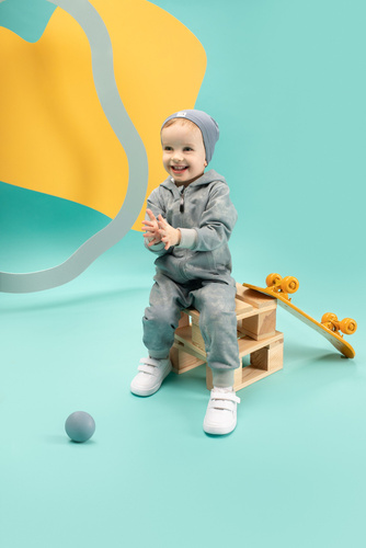 Kombinezon chłopięcy Fun Time Pinokio - mięta druk