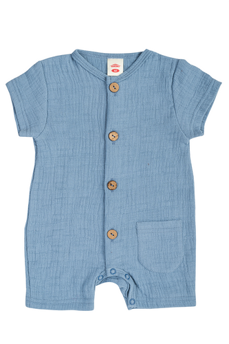 Rampers niemowlęcy "Just Muslin Blue"  Makoma