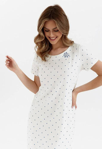 Koszula nocna z bawełny 437  Cana -ecru