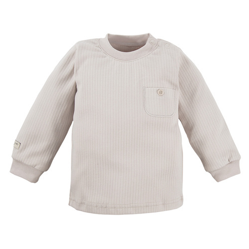 Bluzka wciągana z kieszonką "SIMPLY COMFY" Eevi- beżowa