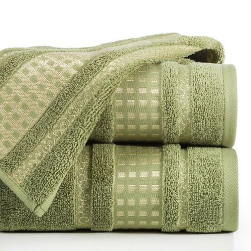 Ręcznik żakardowy "SANDY" Eurofirany oliwkowy