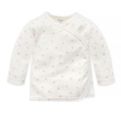 Kaftanik niemowlęcy wiązany Lovely Day Pinokio - rose ecru