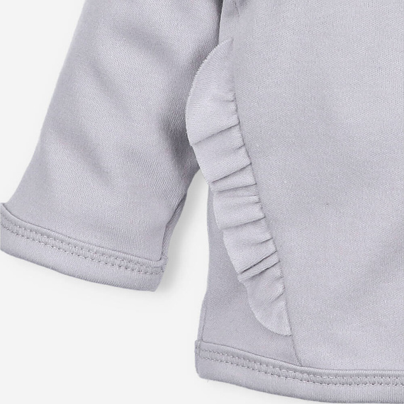 Bluza dresowa z bawełny organicznej Łąka Nini szary