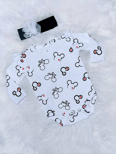 Body z długim rękawem Love Bambarillo biały 