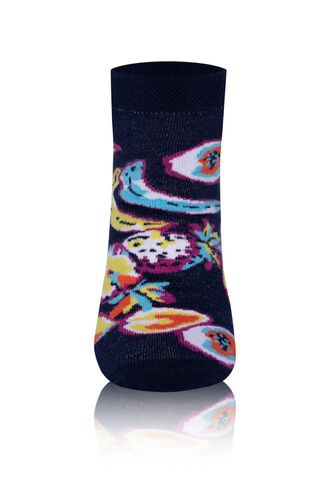 Skarpety S139S Owoce Italian Fashion - granatowy