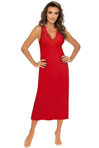 Koszula nocna Kristina Long Donna - czerwony