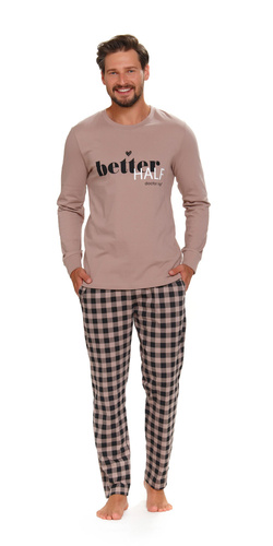 PMB.5216 Piżama Męska Doctor Nap - beige