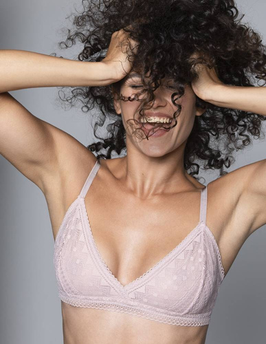 Biustonosz miękki L-POL 5016 BR-06 Lama- różowy