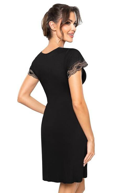 Koszula nocna Hana Donna - czarna