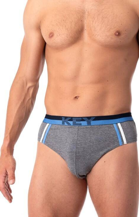 Slipy męskie MPP 151 2-pak Key - czarny-szary