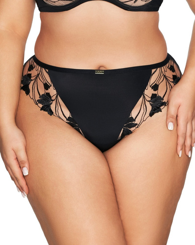 2117/B Figi damskie brazyliany Ava - czarne 