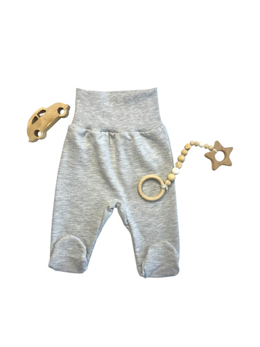 Mamatti PD14819 – półśpiochy niemowlęce szare, z bawełny