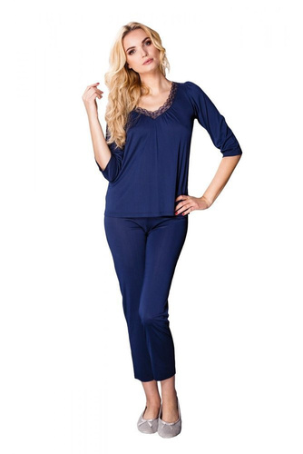 Piżama damska 6202 Vivien Mewa morelowy  