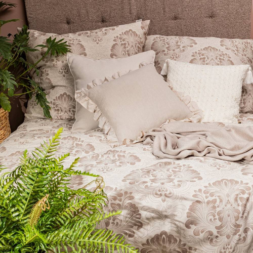 Poszewka lniana Seville Eurofirany kremowy