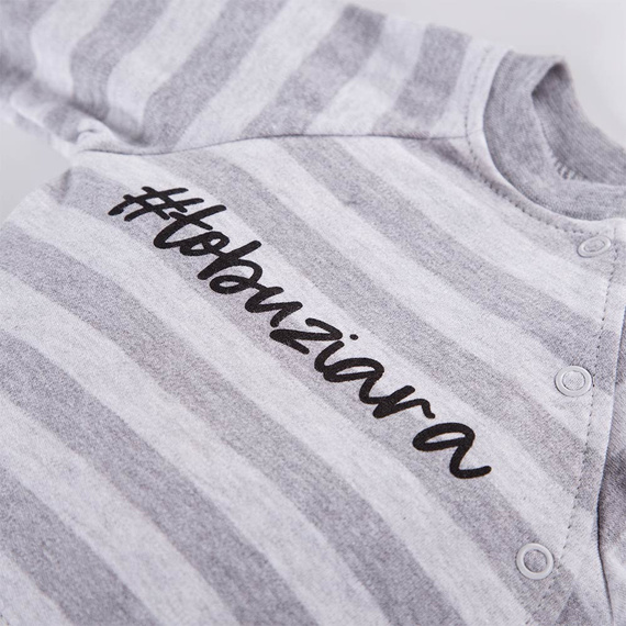 Bluzka niemowlęca 2-pak Ancymon Eevi- szary/różowy