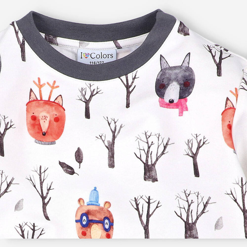 Bluza dresowa I love Colors - las